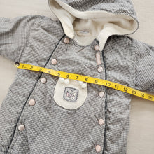 Load image into Gallery viewer, Vintage Grid Hooded Snowsuit 3-6 months
