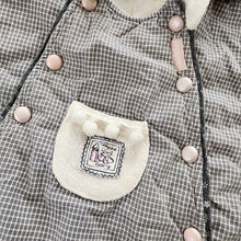 Load image into Gallery viewer, Vintage Grid Hooded Snowsuit 3-6 months
