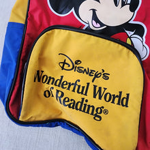 Load image into Gallery viewer, Vintage Disney Mickey Reading Backpack
