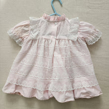 Load image into Gallery viewer, Vintage Lace Frilly Pink Dress 18 months
