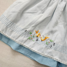 Load image into Gallery viewer, Vintage Bird Embroidered Pinafore/Dress Set 9 months
