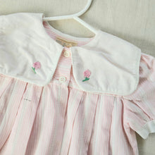 Load image into Gallery viewer, Vintage Pink Striped Pocket Dress 4t
