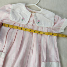 Load image into Gallery viewer, Vintage Pink Striped Pocket Dress 4t
