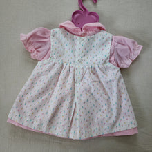 Load image into Gallery viewer, Vintage Floral Smocked Pinafore/Dress Set 6-9 months
