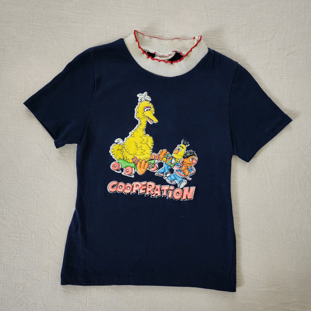 Vintage 70s Sesame Street Giry Shirt 4t