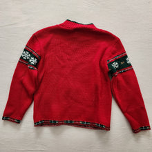 Load image into Gallery viewer, Vintage Christmas Bear Knit Sweater kids 8/10
