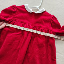 Load image into Gallery viewer, Vintage Red/White Long Sleeve Dress 2t
