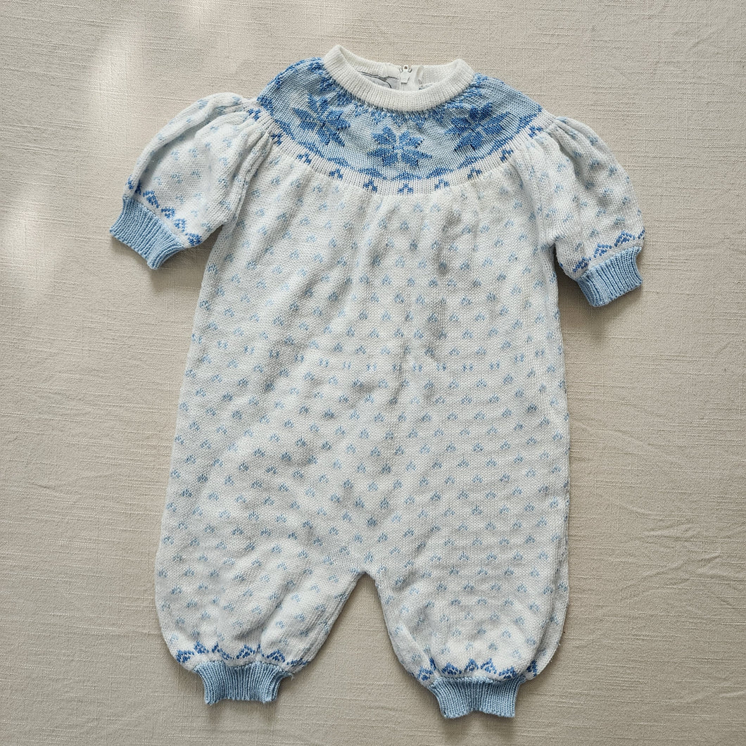 Vintage Winter Knit Romper 9-12 months