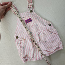 Load image into Gallery viewer, Vintage Striped Floral Shortalls 18-24 months
