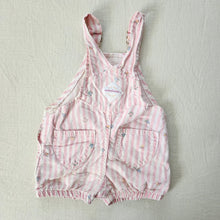 Load image into Gallery viewer, Vintage Striped Floral Shortalls 18-24 months

