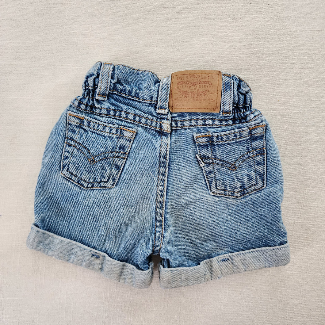 Vintage Levi's Cinched Jean Shorts 24 months