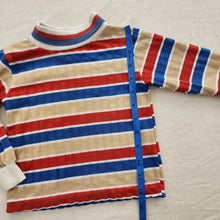 Load image into Gallery viewer, Vintage Tan/Blue/Red Long Sleeve 2t
