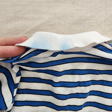 Load image into Gallery viewer, Vintage Blue White Striped Long Sleeve 3t/4t
