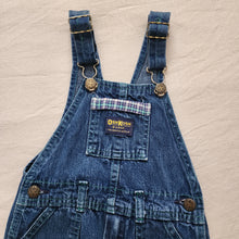 Load image into Gallery viewer, Vintage 80s Oshkosh Denim + Plaid Overalls 4t
