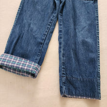 Load image into Gallery viewer, Vintage 80s Oshkosh Denim + Plaid Overalls 4t
