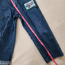 Load image into Gallery viewer, Vintage 80s Oshkosh Denim + Plaid Overalls 4t
