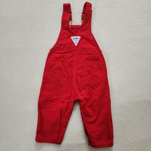 Load image into Gallery viewer, Vintage Oshkosh Red Overalls 12 months
