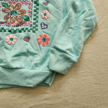 Load image into Gallery viewer, Vintage Floral Blue Sweater/Shirt 3t
