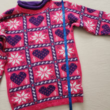 Load image into Gallery viewer, Vintage Bright Knit Girly Sweater kids 12
