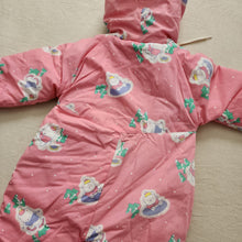 Load image into Gallery viewer, Vintage Bear Pattern Hooded Snowsuit 18 months
