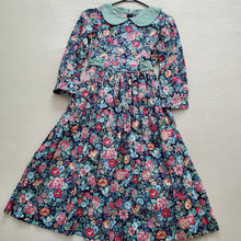 Load image into Gallery viewer, Vintage Floral Long Sleeve Dress kids 12
