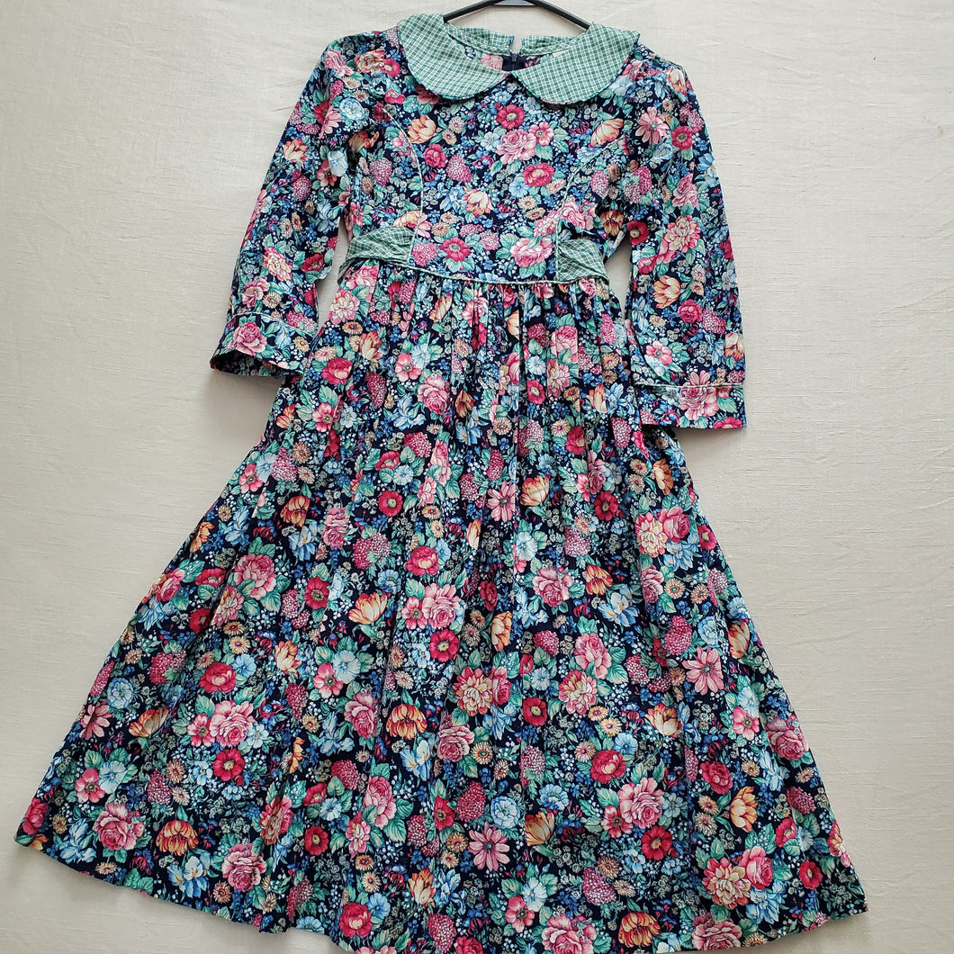 Vintage Floral Long Sleeve Dress kids 12