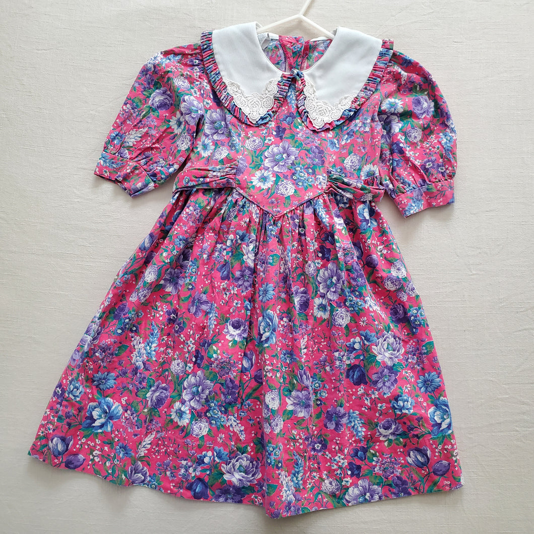 Vintage Big Floral Dress 5t