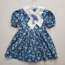 Load image into Gallery viewer, Vintage Blue Floral Dress 4t/5t/6
