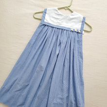 Load image into Gallery viewer, Vintage Gingham Bibbed Sleeveless Dress kids 6
