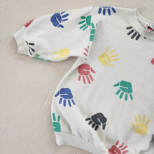 Load image into Gallery viewer, Vintage Handprint Slouchy Crewneck 2t/3t
