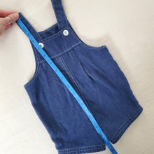 Load image into Gallery viewer, Vintage Midnight Chambray Bubble Romper 12 months
