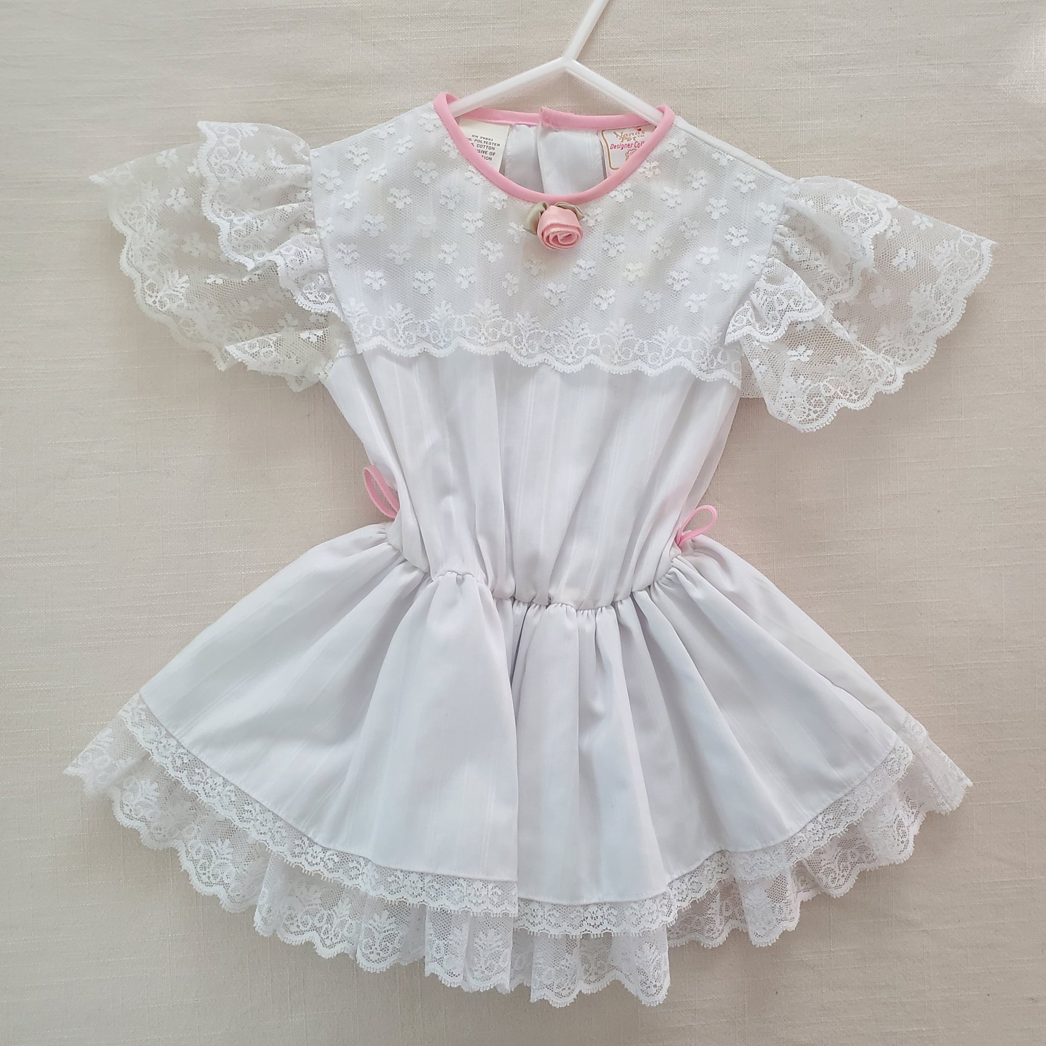 Vintage White Lace Dress 2t