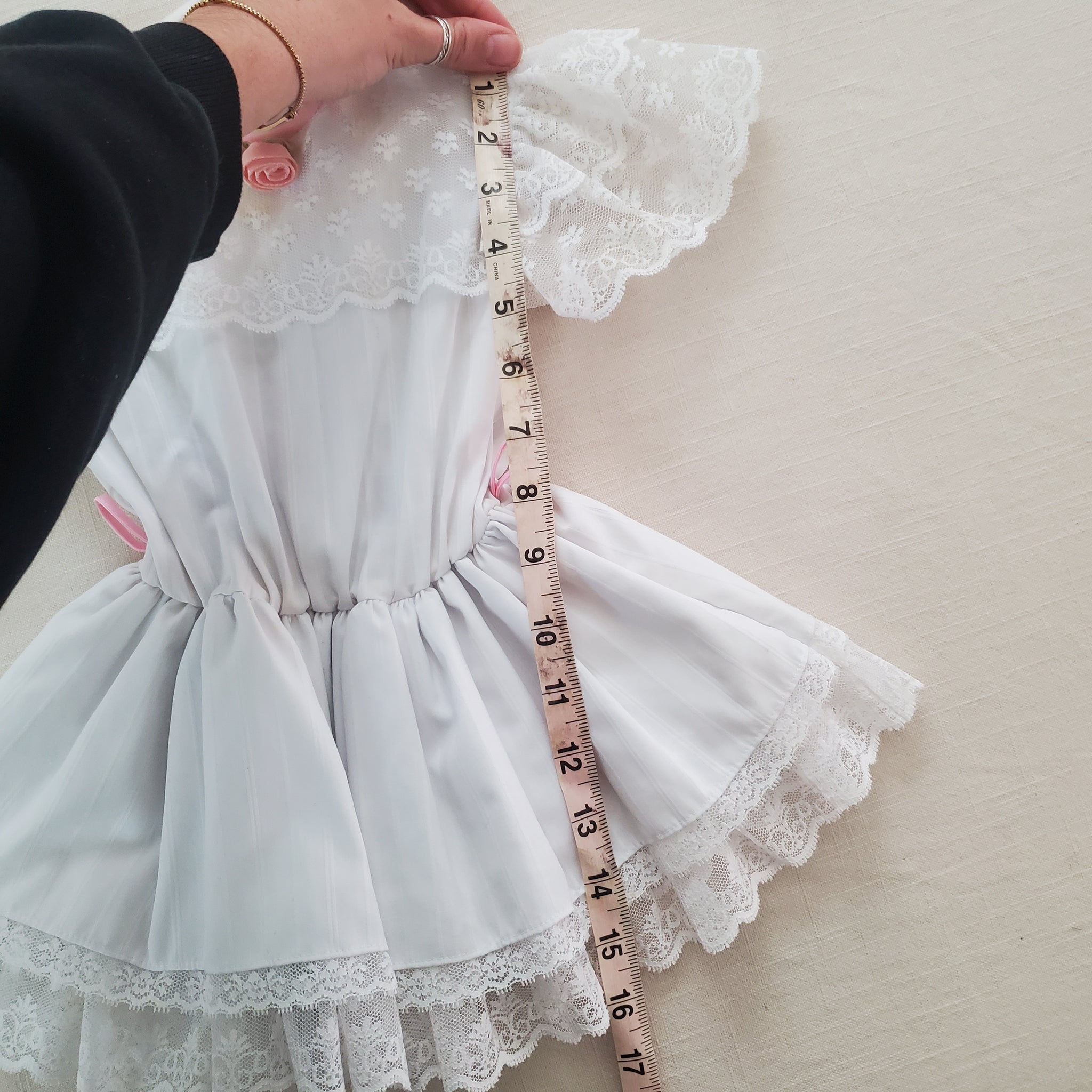 Vintage White Lace Dress 2t