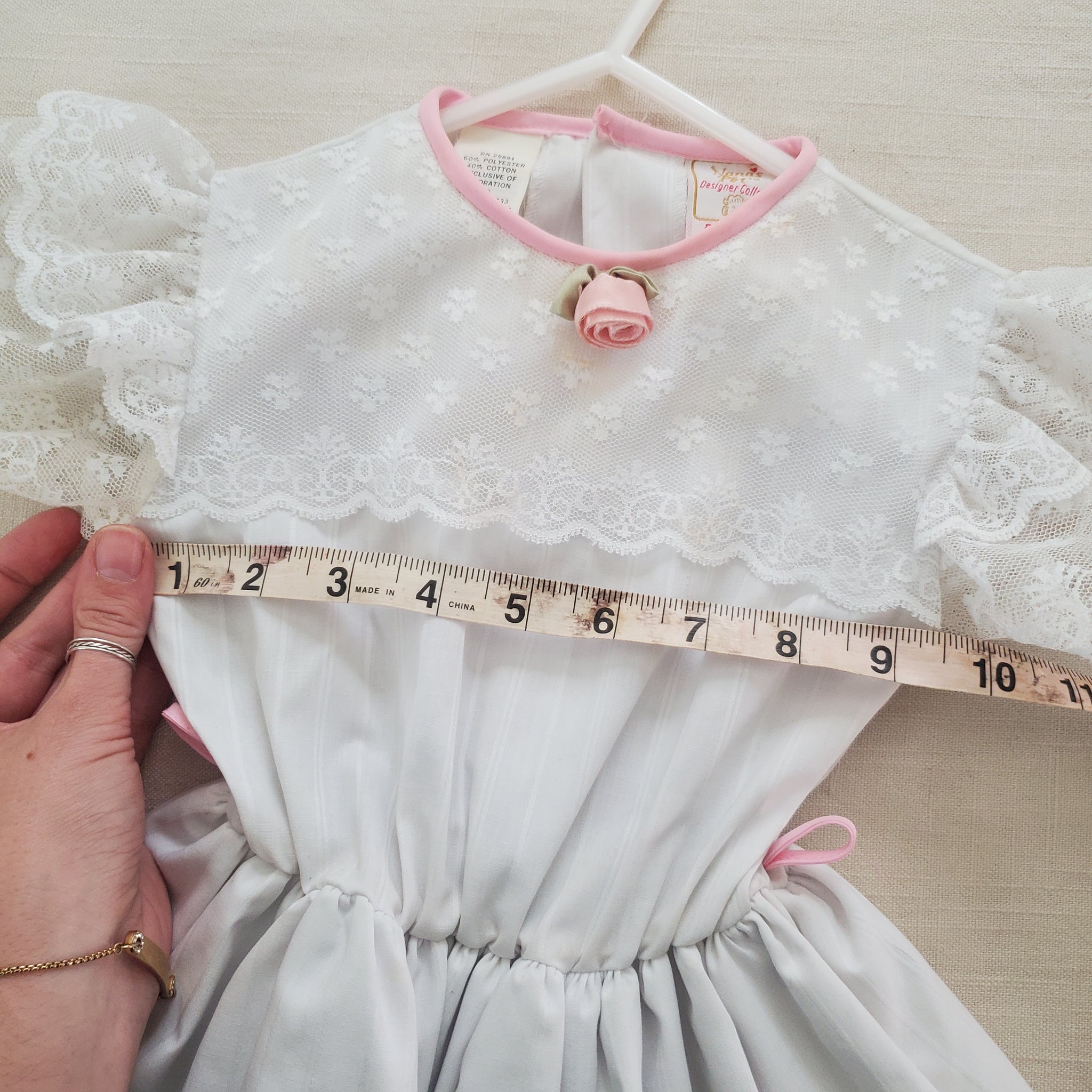 Vintage White Lace Dress 2t
