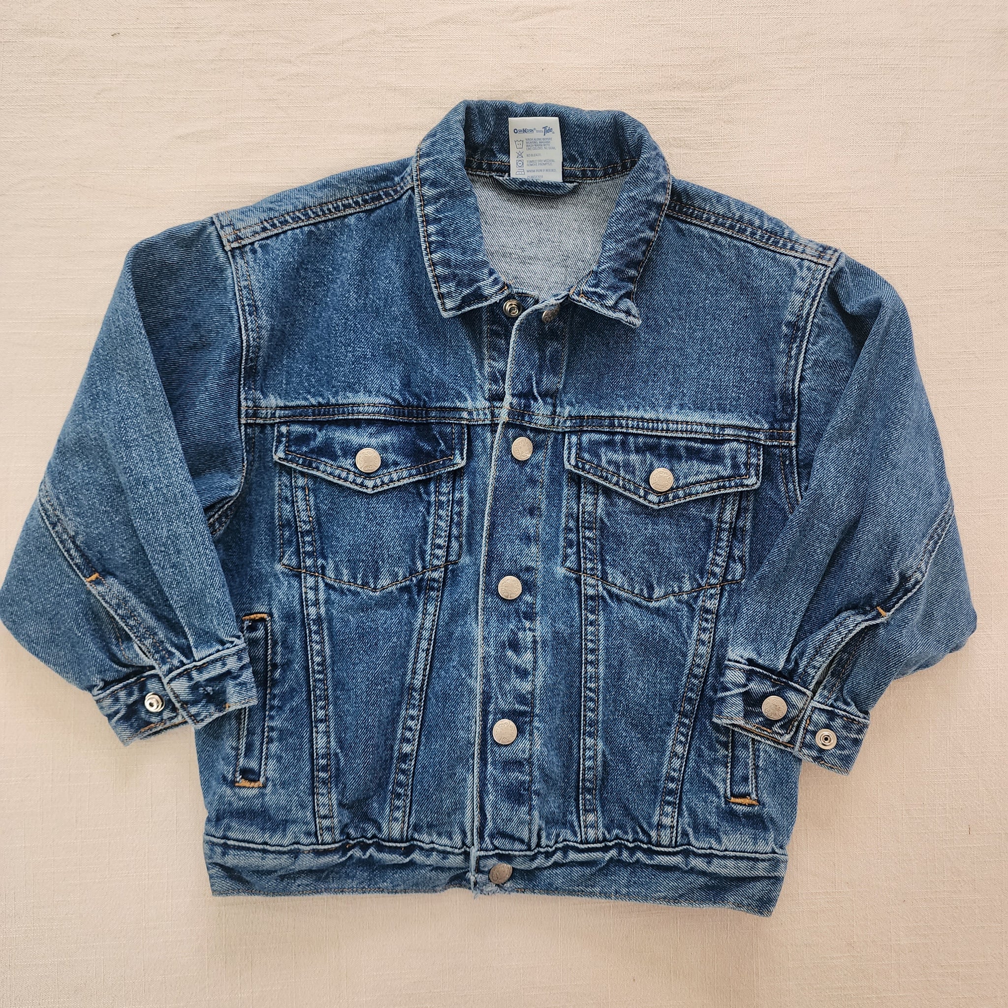 Vintage Oshkosh store Bgosh Baby Bomber Jacket Dark Blue W White Since 1895 18M