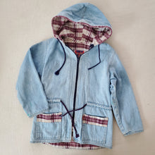 Load image into Gallery viewer, Vintage Denim Hooded Jacket 4t
