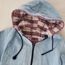 Load image into Gallery viewer, Vintage Denim Hooded Jacket 4t
