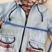 Load image into Gallery viewer, Vintage Denim Hooded Jacket 4t
