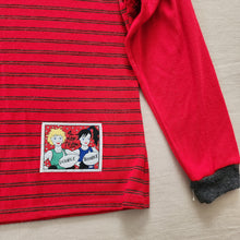 Load image into Gallery viewer, Vintage Red Striped Long Sleeve Shirt kids 7/8
