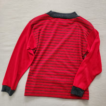 Load image into Gallery viewer, Vintage Red Striped Long Sleeve Shirt kids 7/8
