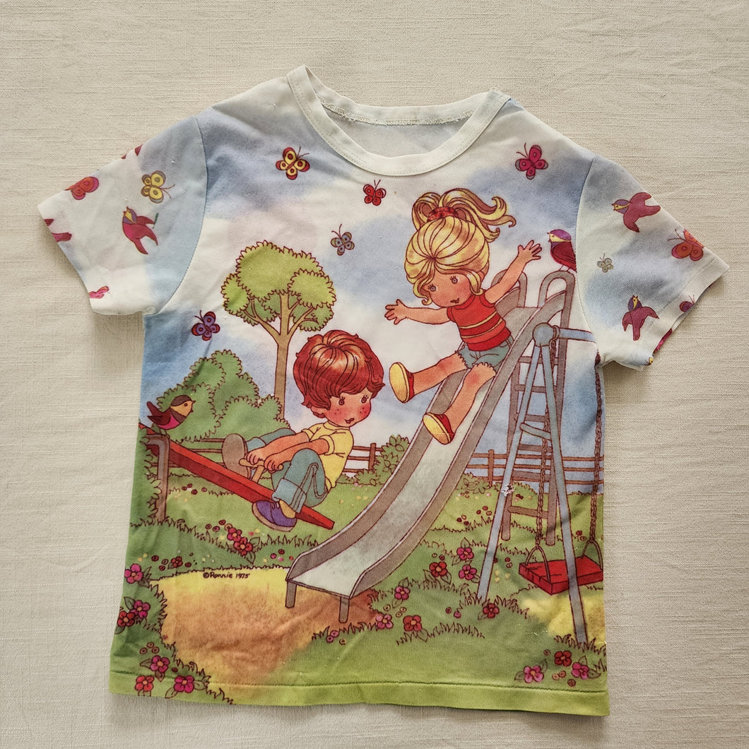 Vintage 70s Kids Park Shirt kids 7/8 *flaw