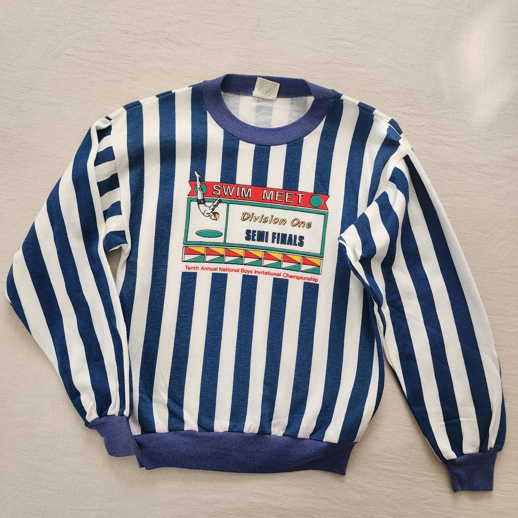 Vintage Swim Meet Finals Crewneck kids 12/14