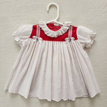 Load image into Gallery viewer, Vintage Pleated Dotted Dress 18 months
