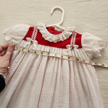 Load image into Gallery viewer, Vintage Pleated Dotted Dress 18 months
