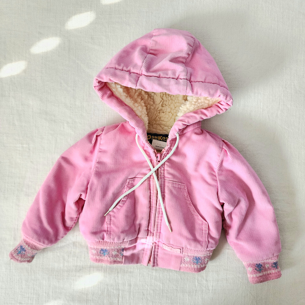 Vintage Oshkosh Pink Sherpa Coat 12 months