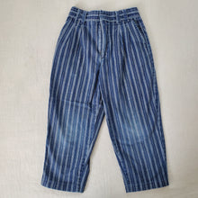 Load image into Gallery viewer, Vintage Navy Striped Pants kids 6
