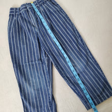 Load image into Gallery viewer, Vintage Navy Striped Pants kids 6
