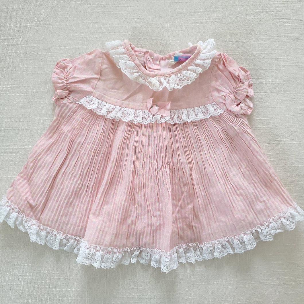 Vintage Floral Pleated Dress 9-12 months