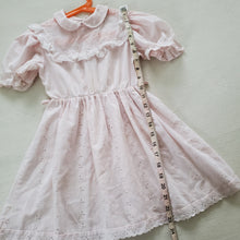 Load image into Gallery viewer, Vintage Pink Eyelet Dress 5t/6
