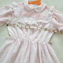 Load image into Gallery viewer, Vintage Pink Eyelet Dress 5t/6
